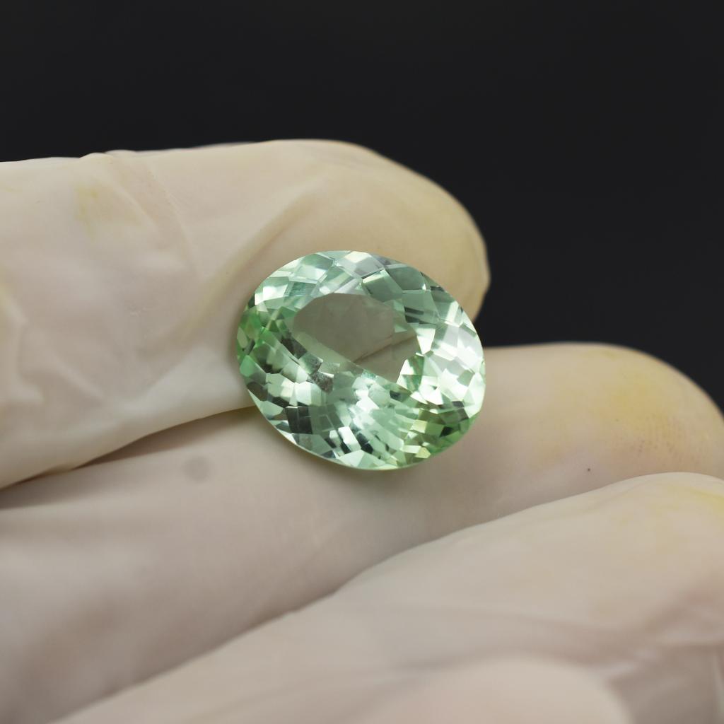 9.1 Ct Natural Bluish Green Sapphire Oval Stunning Certified Loose Gemstone