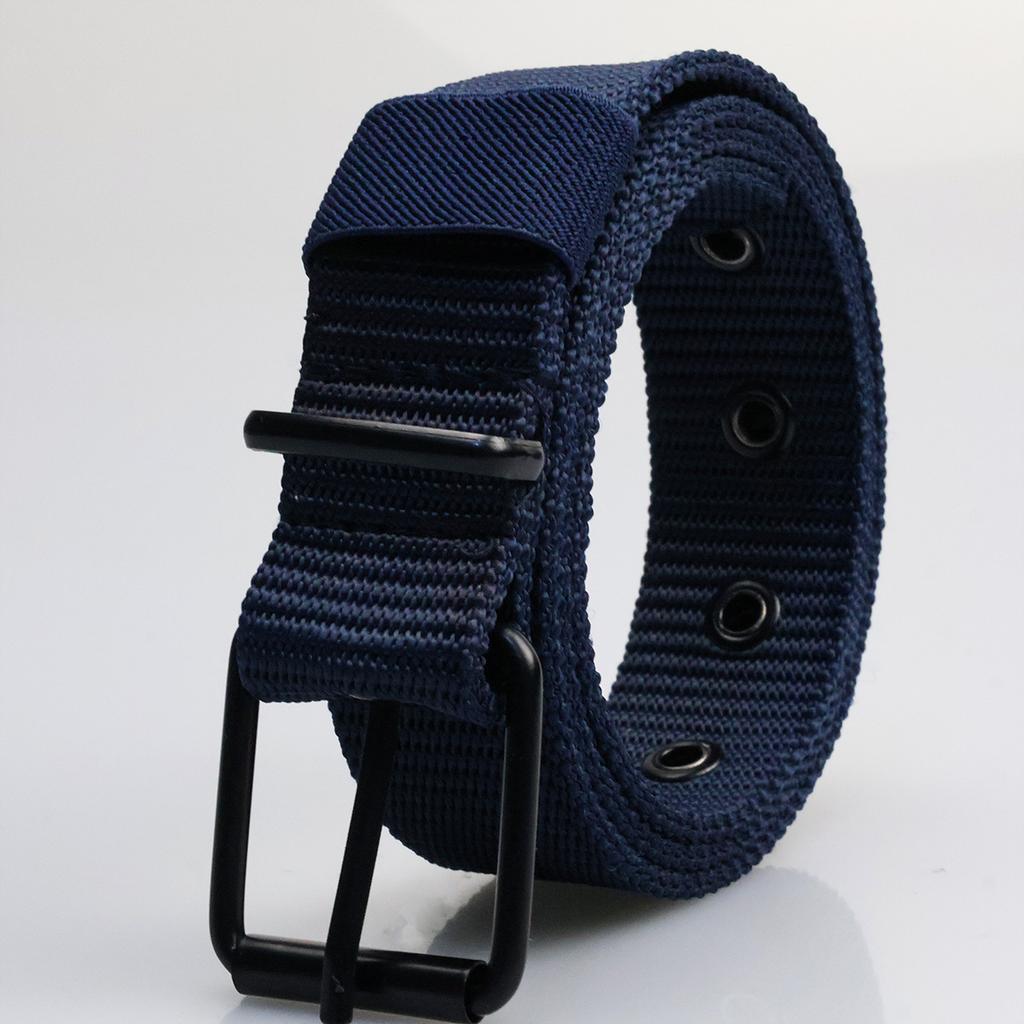 Neue Canvas-Gürtel mit Dornschließe für Herrenmode, vielseitiger Gürtel, Studenten, Jugend, Militärausbildung, verlängerter Denim-Designer-Gürtel