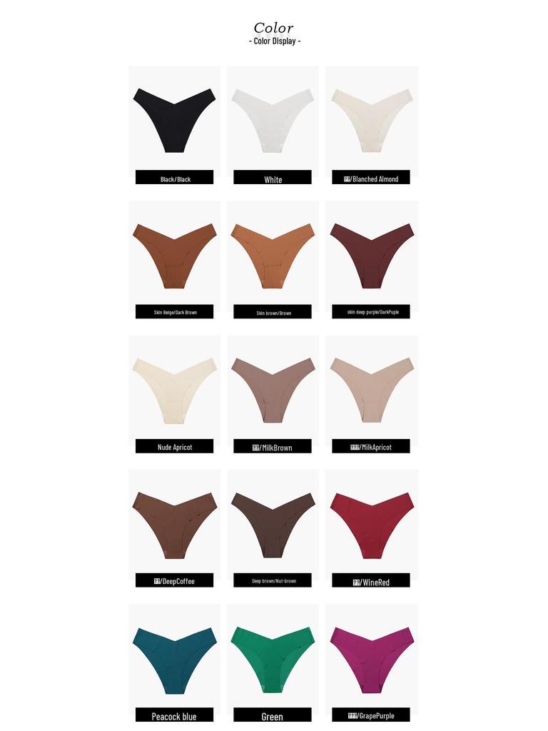 Plus Size Ice Silk Seamless Maternity V-Neck Low Waist One-Piece Sport Breathable Brazilian Panties