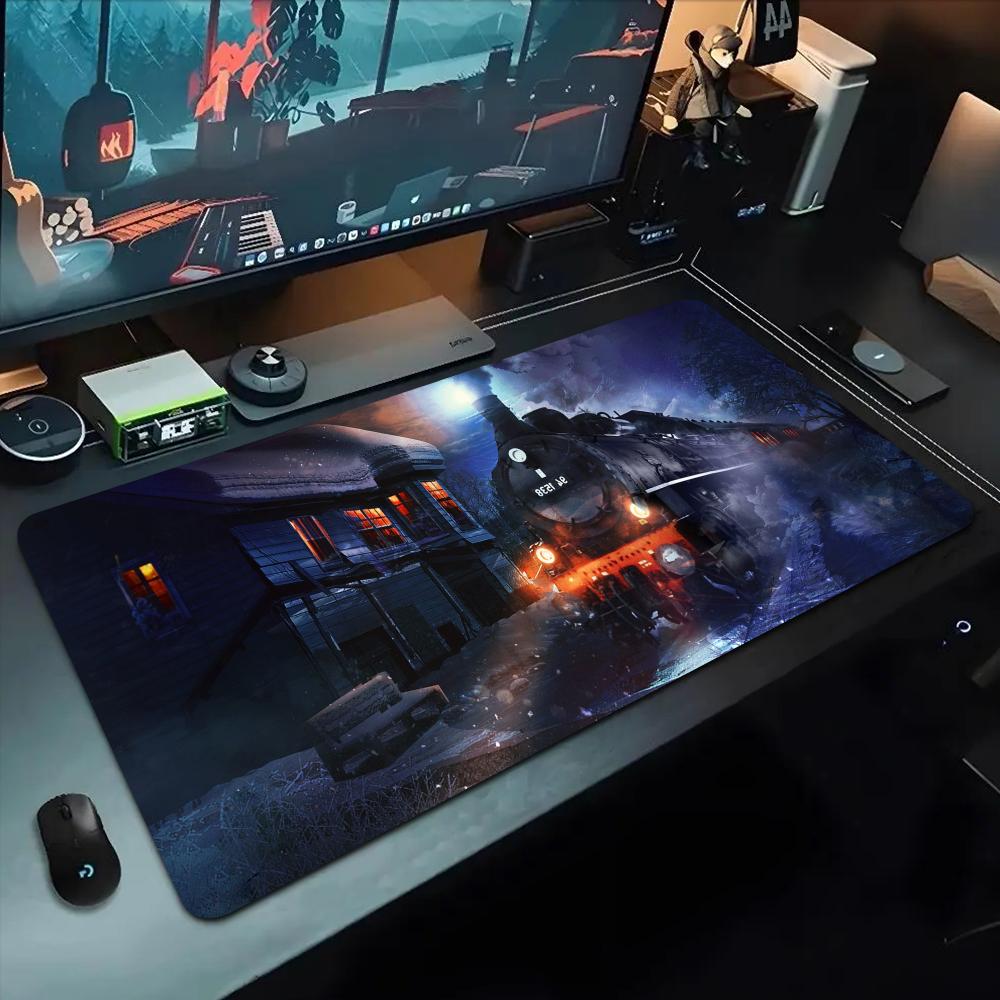 

Train Mouse Pad 500X1000 mm Large Gaming Mousepad Gamer XL Rubber Otaku Keyboard Pad Laptop Desk Mat 600x300x2mm