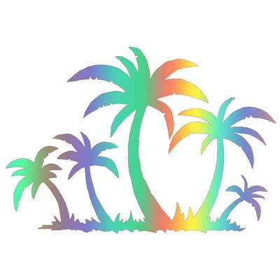 LYKX Palms Tropical Tree Fashion Whole Body Car Sticker Plant Waterproof Sunscreen Vinyl Decal