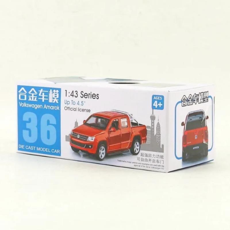 Simulatuion 1/46 Alloy Volkswagen Amarok Pickup Car Model Diecast Toy Vehicle Children Boy Gift Home Decor Miniature Voiture