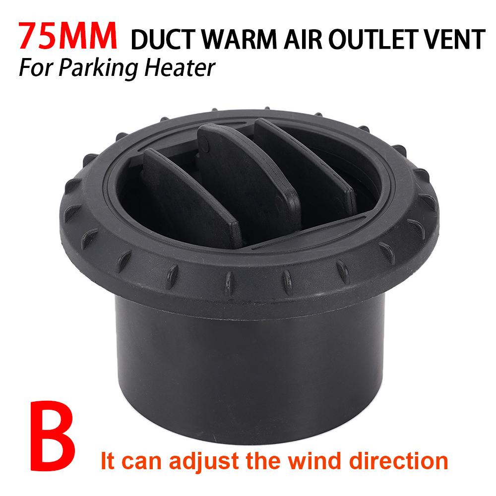 1Pc 75mm Diesel Parking Heater Exhaust Port Rotatable Air Vent Ducting Outlet Exhaust Joiner Connector For Car Truck VAN Camper