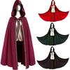 Traje de Capa Medieval com Capuz para Festa de Halloween ou Apresentação de Palco
