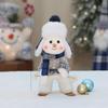 New Year Valentine's Day Plush Doll Toy Cute Skiing Rocking Snowman Decorations Plush Toy Holiday Party House Gifts for Girl