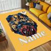Personalized Name Wolverine Deadpool Living Room Non-Slip Area Rug Soft Carpet for Bedroom Kids Playroom Sofa Office Home Decor Doormat