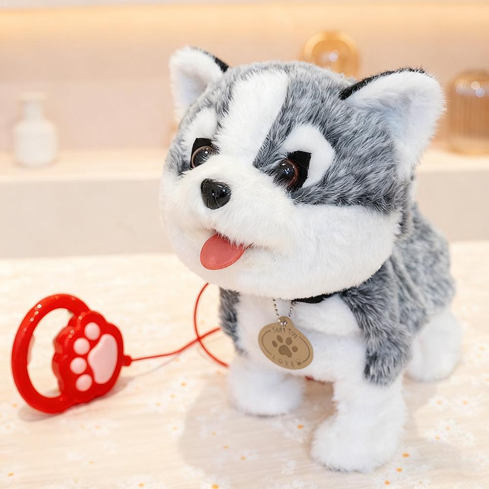 Robot Dog Interactive Sound Control Cat Lick Tongue Electronic Plush Puppy Toys Talk Bark Sing Song Music Electric Singing Dog