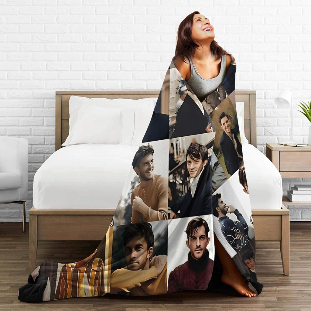 Jonthan Bailey Plüschdecke Junge Mädchen Flanell Bettwäsche Überwürfe für Sofa Bett Warm Weich Design Qualität Tagesdecke Geschenkidee