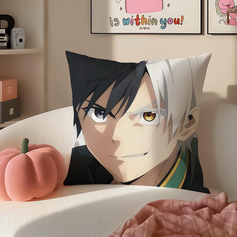 Anime energetic WWind BBreaker Cushion Cover Pillowcase Short Plush Invisible zipper Room Sofa Cushion Cover