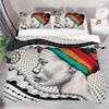 African Woman Bedding Set Vintage Africa Country Comforter Cover for Kids Boys Girls Teens Boho Style Exotic Nation Microfiber