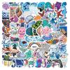 100 Marine Life Graffiti Stickers Personalized Decorative Motorcycle Suitcase Waterproof Stickers