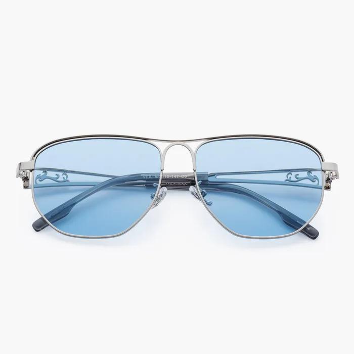 Stainless Steel VEIL Sunglasses BLUE