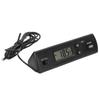 Car Thermometer, Car Temperature Digital Clock Multifunctional High Accuracy Electronic ABS Clock Car Digital Clock for Vehicle Car