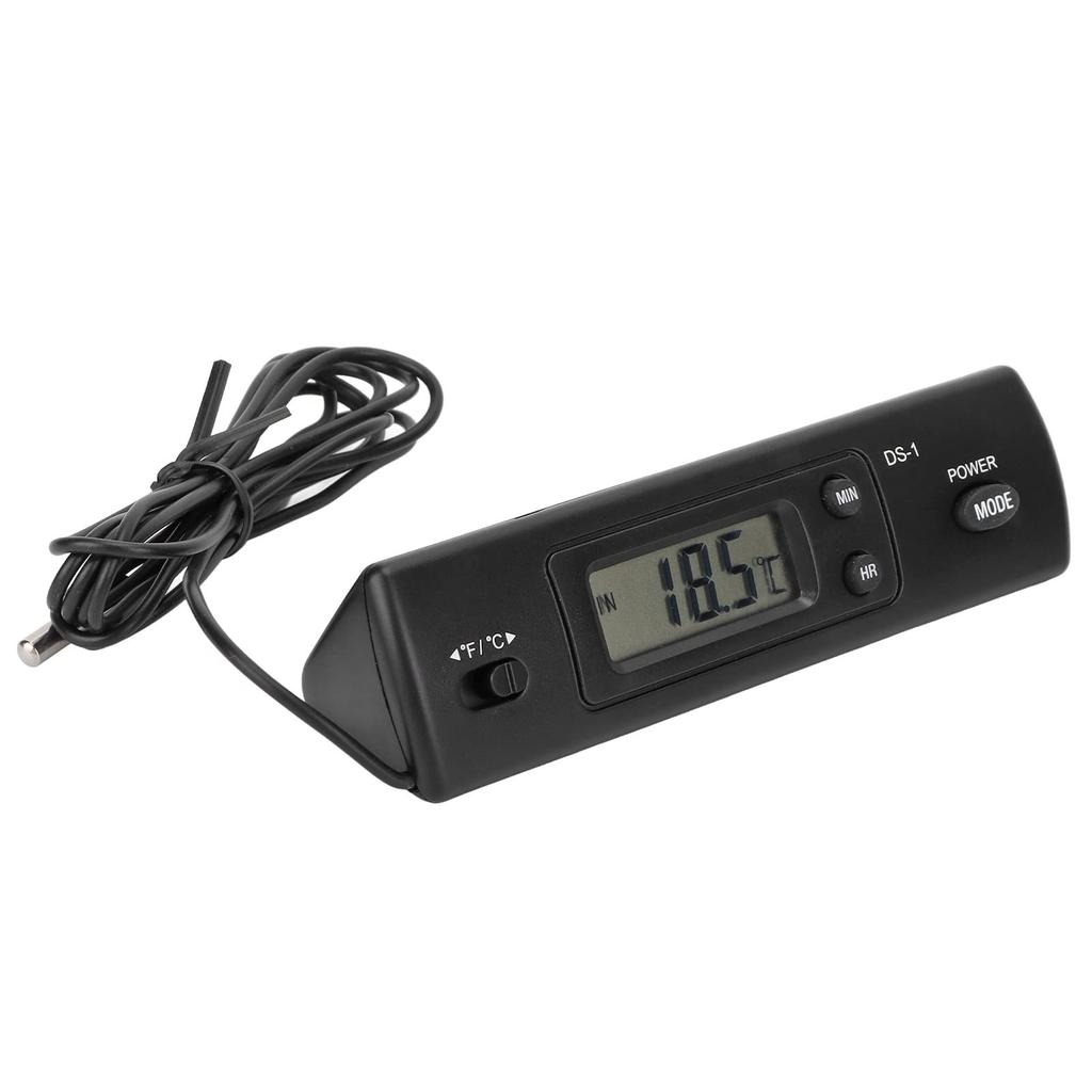 Car Thermometer, Car Temperature Digital Clock Multifunctional High Accuracy Electronic ABS Clock Car Digital Clock for Vehicle Car