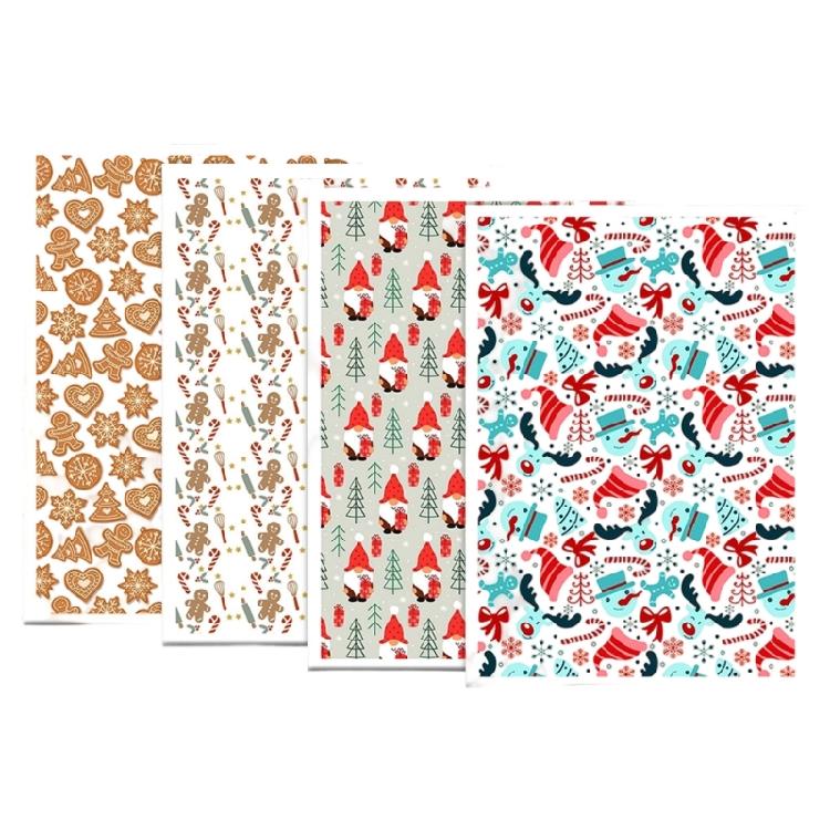 

4PCS Clay Earring Transfer Paper Christmas Themed Transfer Paper Jewelry Making Supply Water Soluble Transfer Paper