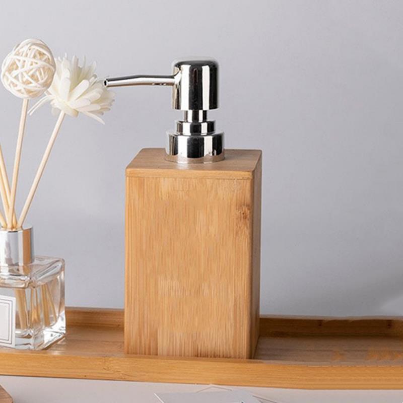 

Дозатор для мыла, дозатор для лосьона, шампуня, держатель для бутылок, ванная комната, кухня, бамбуковый дозатор для жидкого мыла, насос, бутылки с гелем для душа