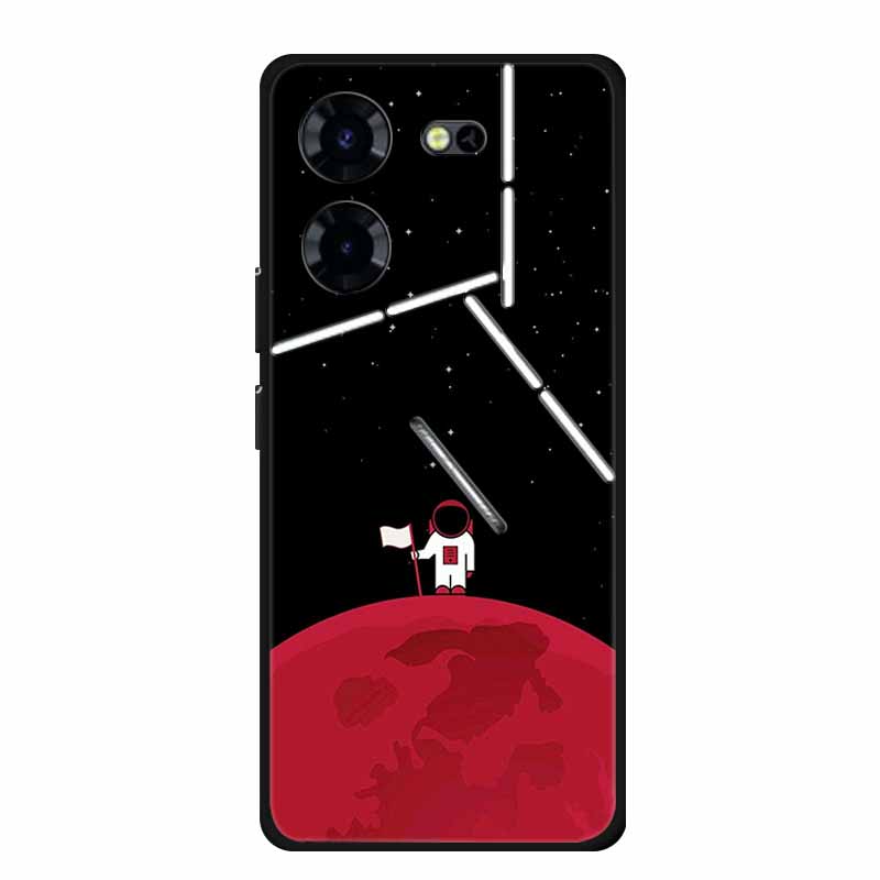 Luxury Case For Tecno Pova 5 Pro 5G TPU Soft Silicone Back Cover for Tecno Pova5 Pro 2023 LH8n Phone Cases Cute 6.78" New etui