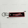 Car Keychain Embroidery Wings Key Chain Holder for Honda Cars and Motorcycles Double sided Key Fob Keychains Jewelry EC5