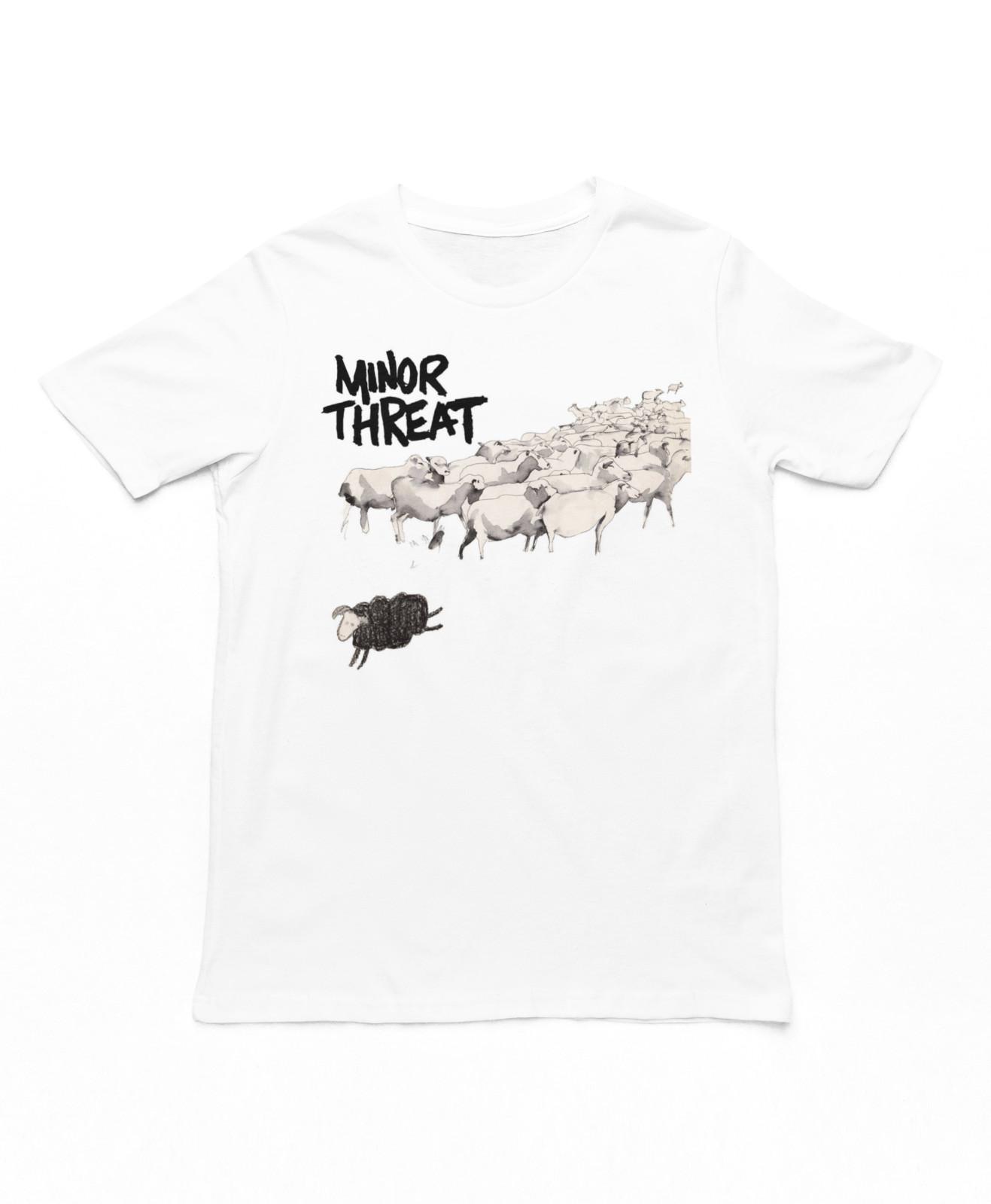 Minor Threat Out Of Step Mens T Shirt Music Classic Rock Band Tee New White XXL