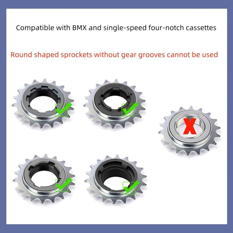 Bicycle Flywheel Disassembly Tool, Single Speed BMX 4-slot Wheel Hub Installation Wrench, Convenient Maintenance  Tool