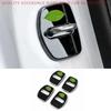 For Cadillac XTS 2013-2020 Black Steel Door Lock Buckle Protect Cover Trim 4PCS