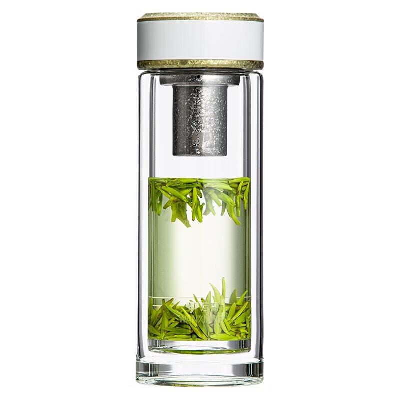 WANXIANG Double-Layer Antibacterial Glass Tea Cup
