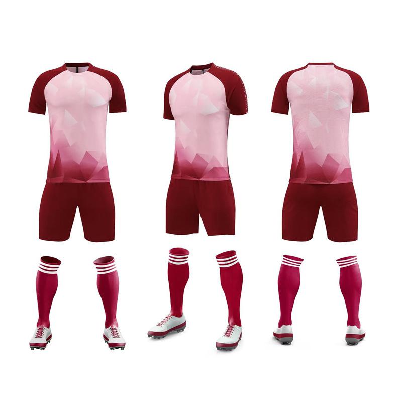 

New football jersey team short-sleeved jersey boys and girls light board student game sports training jersey set wholesale 4XL