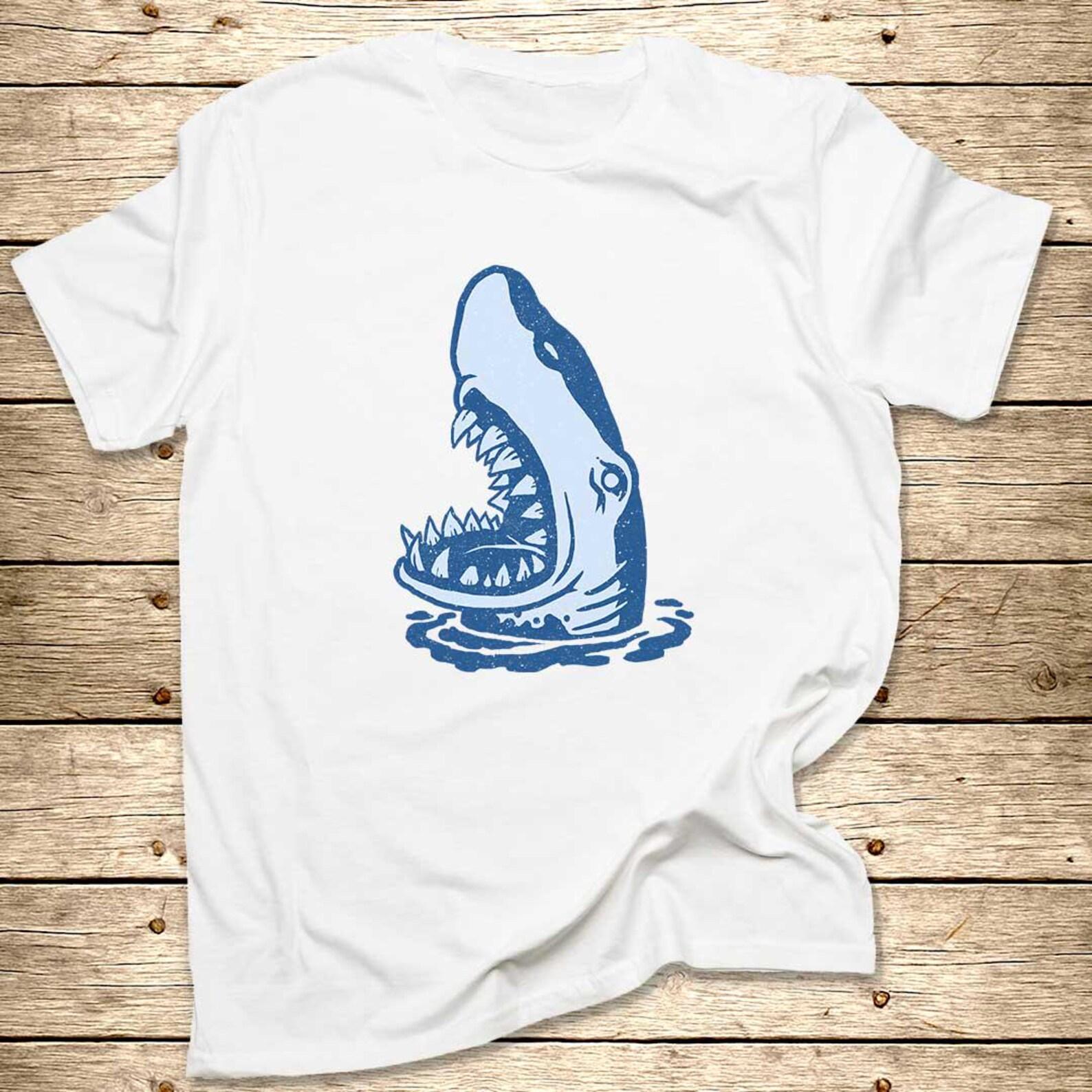 Shark Head T-Shirt | Graphic Ocean Marine Tee 3XL