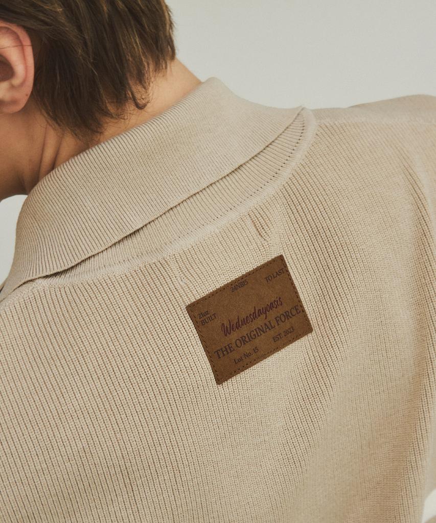Wednesday Oasis Always High-Neck Striped Knit Zip-Up_3 Colors (Wc25-Kn06)