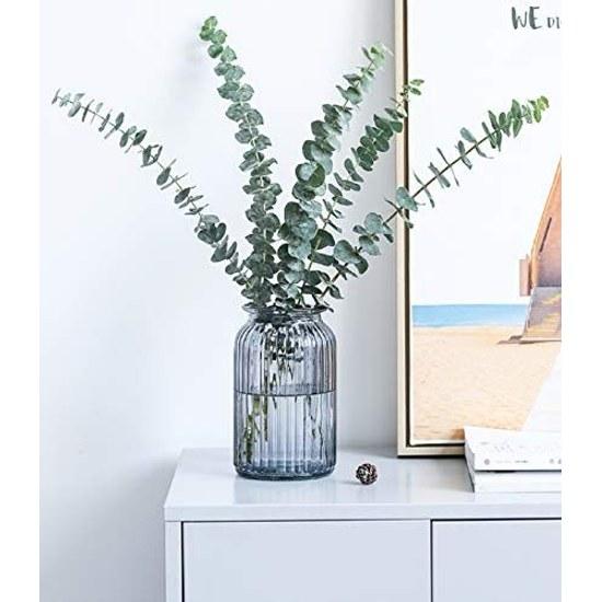 Glass vase clear flower large straight cylindrical transparent European style bottle Nordic stylish beautiful cement colorful