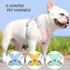 X Shaped Pet Dog Harness for Small Medium Dogs Reflective Adjustable Puppy Harness French Bulldog Chihuahua Walking Lead Leash