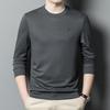 Men's Business Bottoming Shirt, Casual and Versatile Sweatshirt, Korean Style Slim Long-sleeved T-shirt, Round Neck Pullover