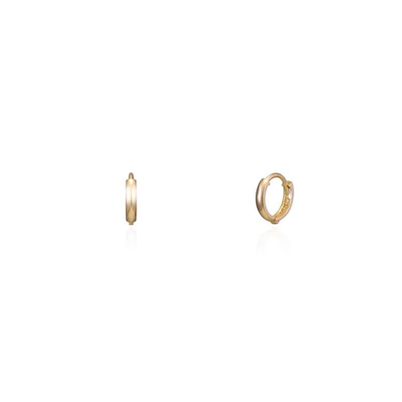 STAYGEM 14K Ultra Mini One-Touch Ring Earrings