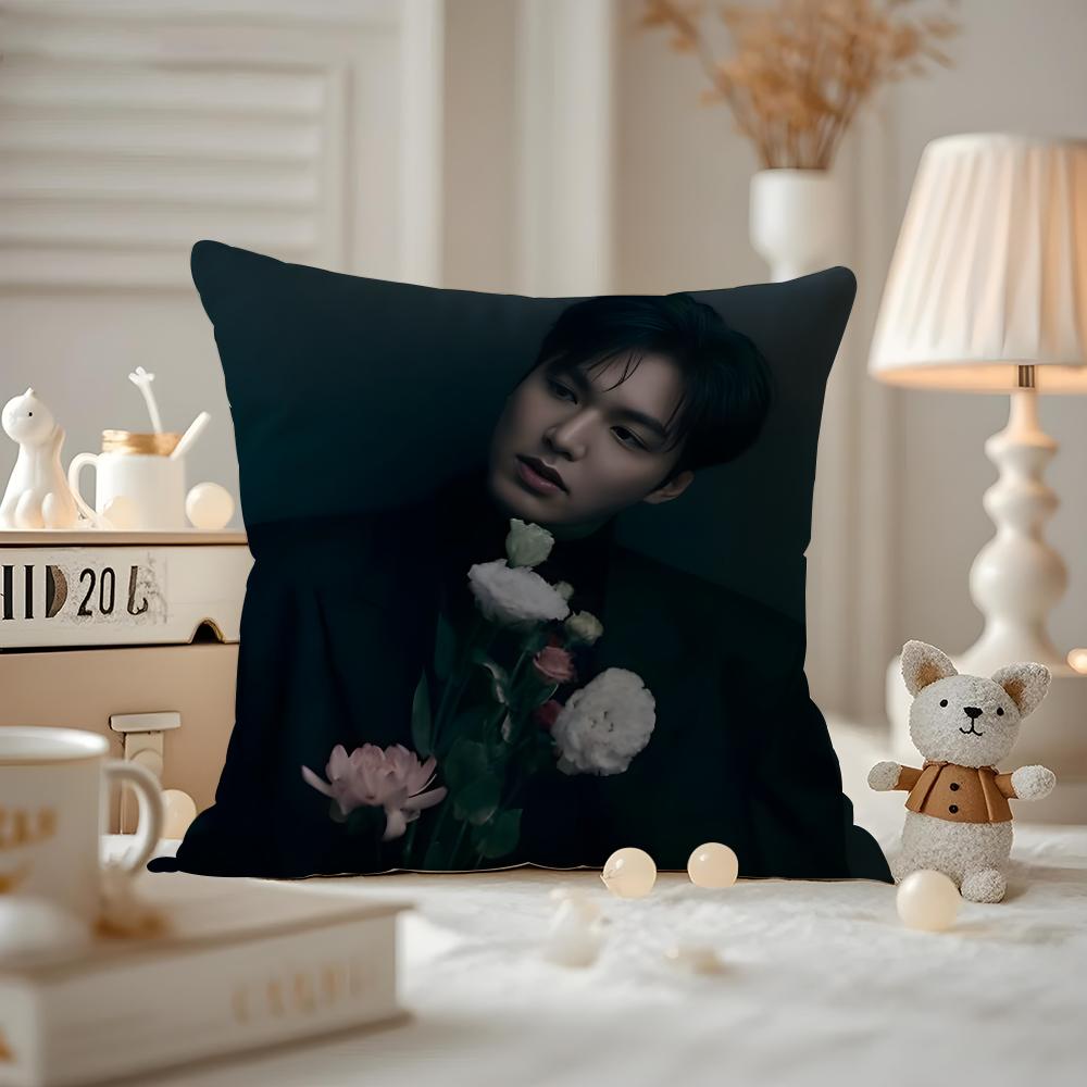 Lee Minho Actor Cushion Cover Pattern Printed Pillowcase For Living Room Sofa Cushion Cover & Bedroom Decor