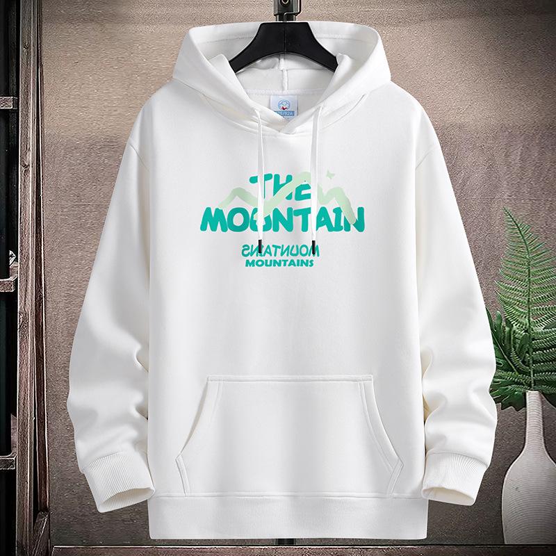 

Большой горный узор большого размера мужская флисовая толстовка с капюшоном свободная спортивная рубашка для мальчиков пуловеры XXXL белый