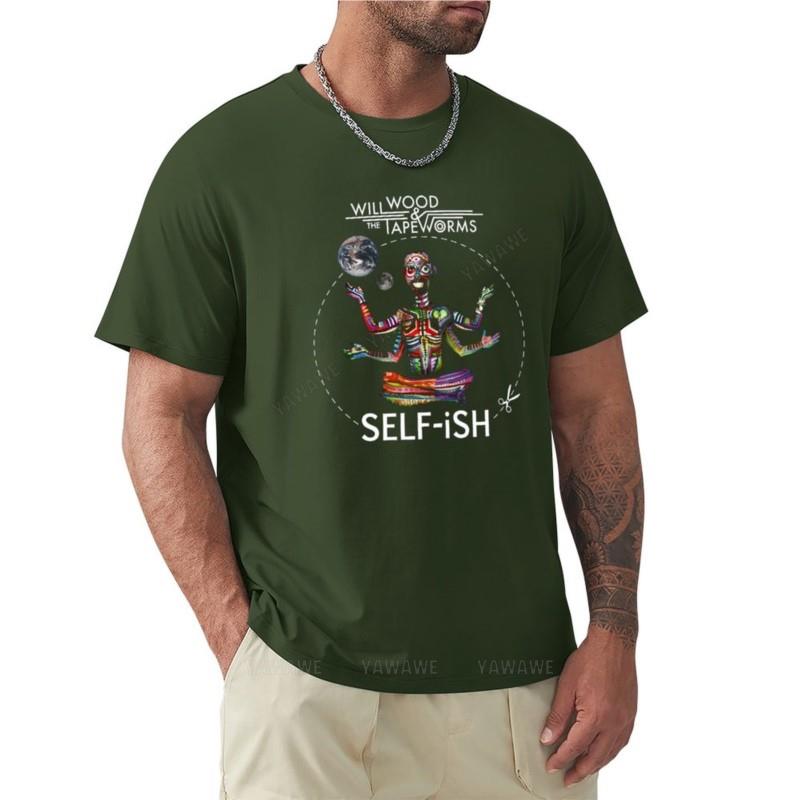 Selfish Self-ish Will Wood T-Shirt cute tops graphic t shirts workout shirts for men black cotton mens t-shirt