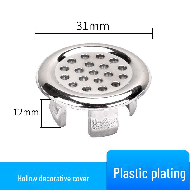 Dekorativer Überlaufstopfen für Waschbecken - Waschbeckenzubehör