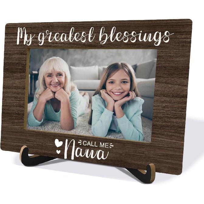 Grandma Picture Frame 4x6,My Greatest Blessings Call Me Nana Photo Frame,Grandma Gifts,Nana s Gift