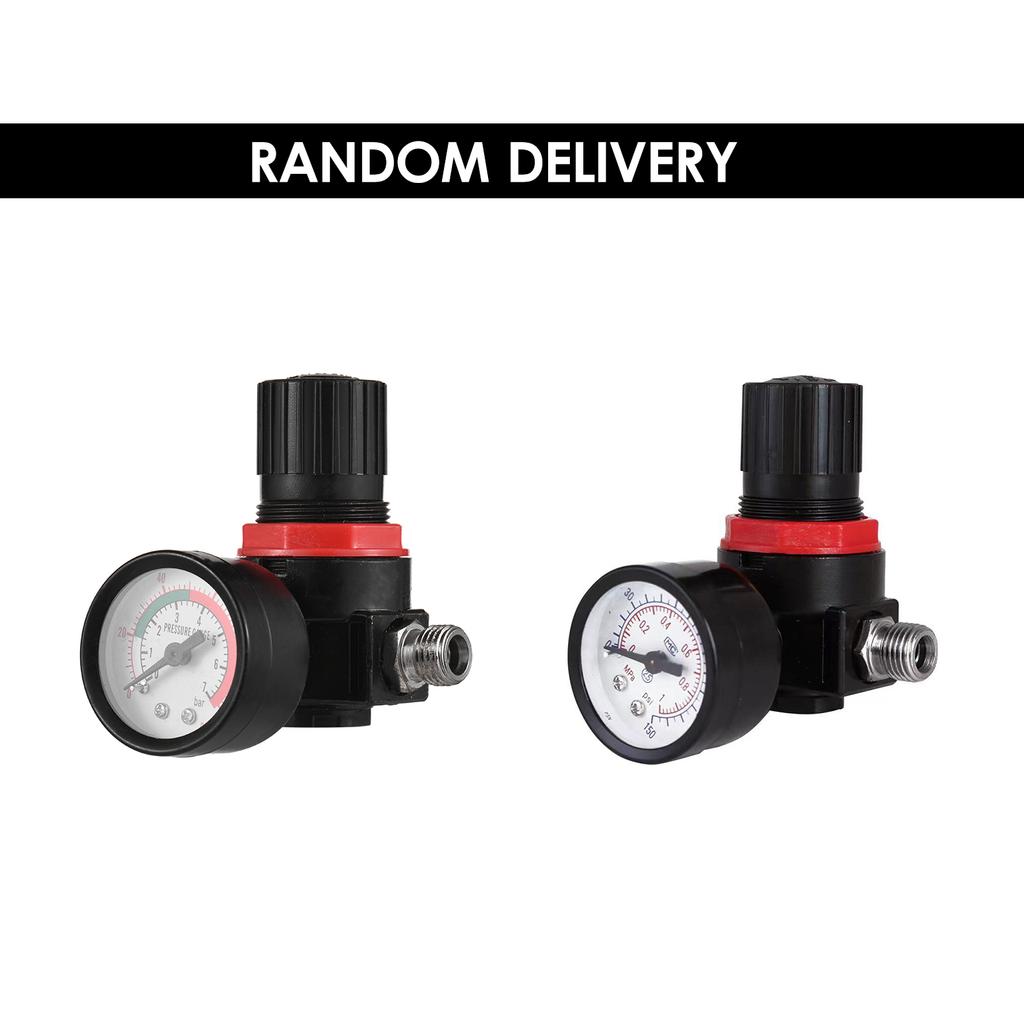 Gravity Feed Air Spray Machine Pressure Gauge HVLP Paint Sprayer with 600ML Cup 1.4mm 1.7mm 2.0mm
