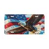 American Eagle with Spread Wings and Flag Metal Sign, Patriotic US Decor, 30x15 Cm