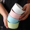 Ceramic Soufflé With Lid Small Baking Bowl Double Skin Milk Steamed Egg Bowl Pudding Bowl Baking Cake Bowl Dessert Bowl Bird'S Nest Cup