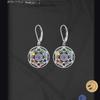 Bohemian Retro European & American Ethnic Style Inlaid Gemstone Earrings