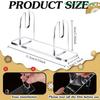 1/2pcs Acrylic Foldable Fan Stand Display Stands Holder Space-Saving Desk Organizer For Japanese & Chinese Hand Fans