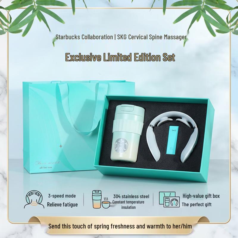 Starbucks & SKG Office Comfort Gift Set