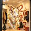 Static Glass Window Cling 2027 Year of Goat Cling, Golden?White Zodiac Festive Home Decoration Sticker, Lunar New Spring Festival Decor for