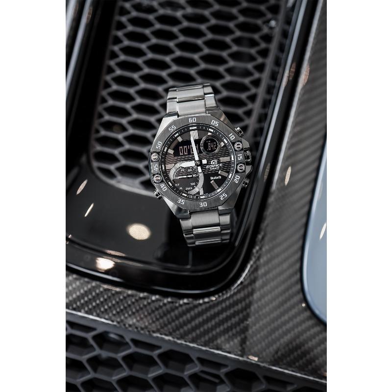 Casio Edifice Men's Stainless Steel 100M Water Resistant Quartz Watch ECB-10YDC-1A