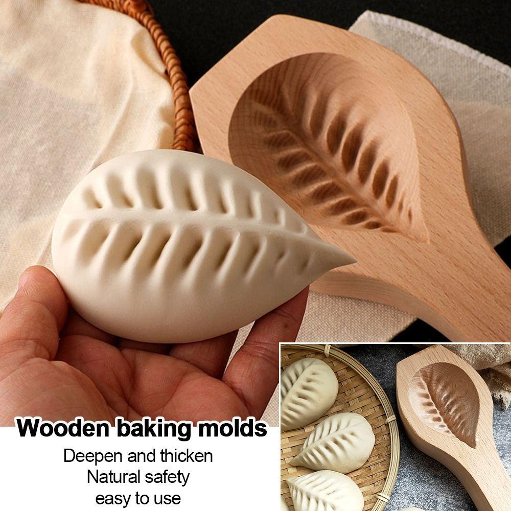 Wooden Steamed Bun Mold Multipurpose Cookie Baking Tool Useful Mooncake Mold DIY Baking