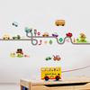 Cartoon Cars Lighting McQueen 3D Wall Sticke s For Kids Room Home Bedroom PVC Decor Cartoon Movie Mural Art Decals