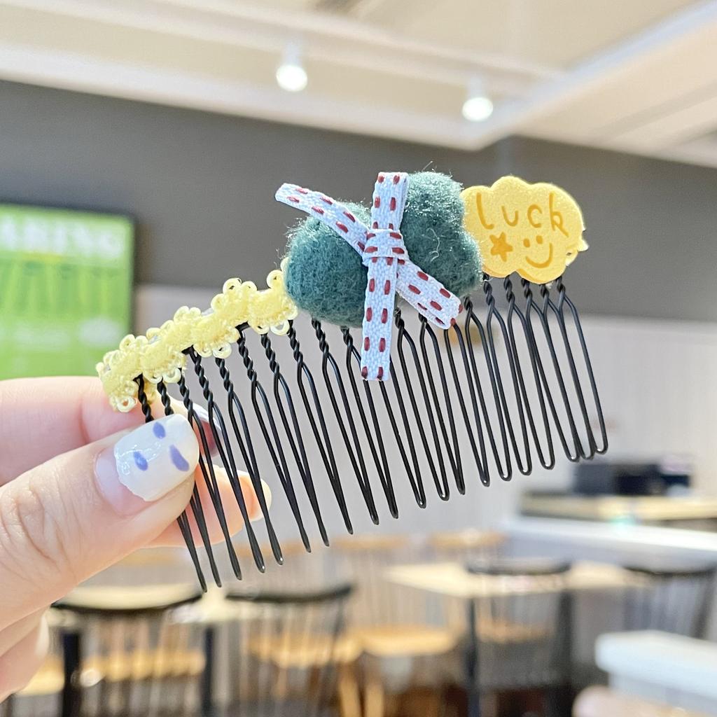 Mode Kinder Haarnadel Kleine Mädchen Pony Gebrochenes Haar Haarnadeln Mädchen Candy Farbe Süße Nette Einsatz Kamm Frauen Haar Zubehör