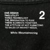 WHITE MOUNTAINEERING Print Long Sleeve T-shirt 2 Black Ron T Men's Used